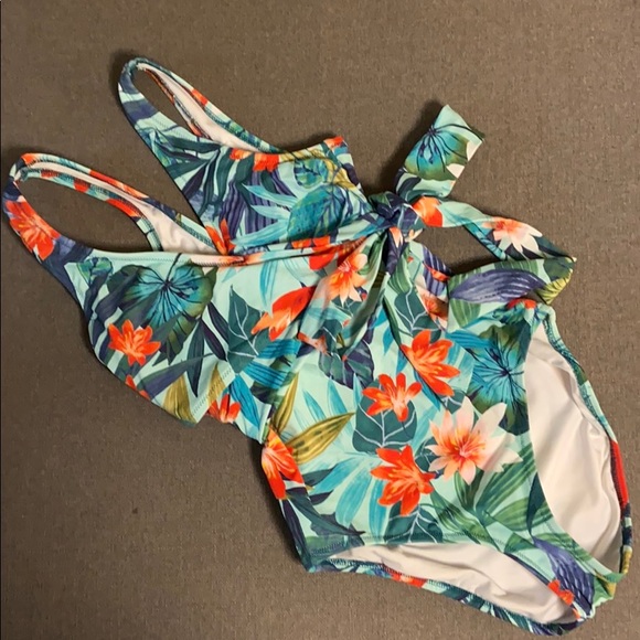 Lands' End Other - Lands End floral printed wrap one piece NWOT Lands' End Other - Lands End floral printed wrap one piece NWOT